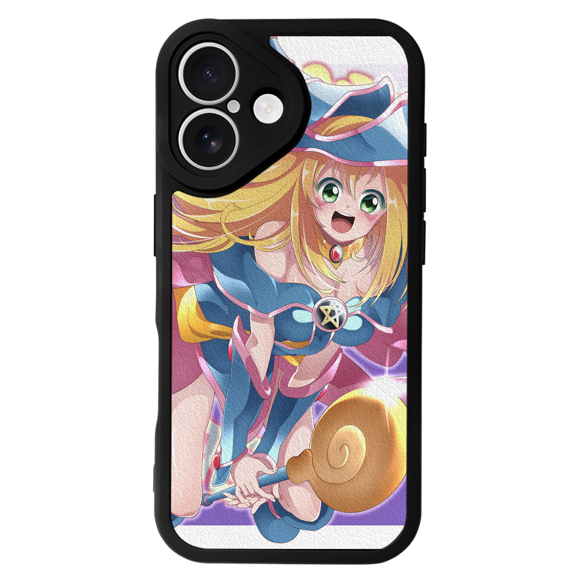 （画像用） 遊☆戯☆王 Yu-Gi-Oh! 【iPhone 16シリーズ対応】シリコンスマホケース（レザー調） 材質：シリコン